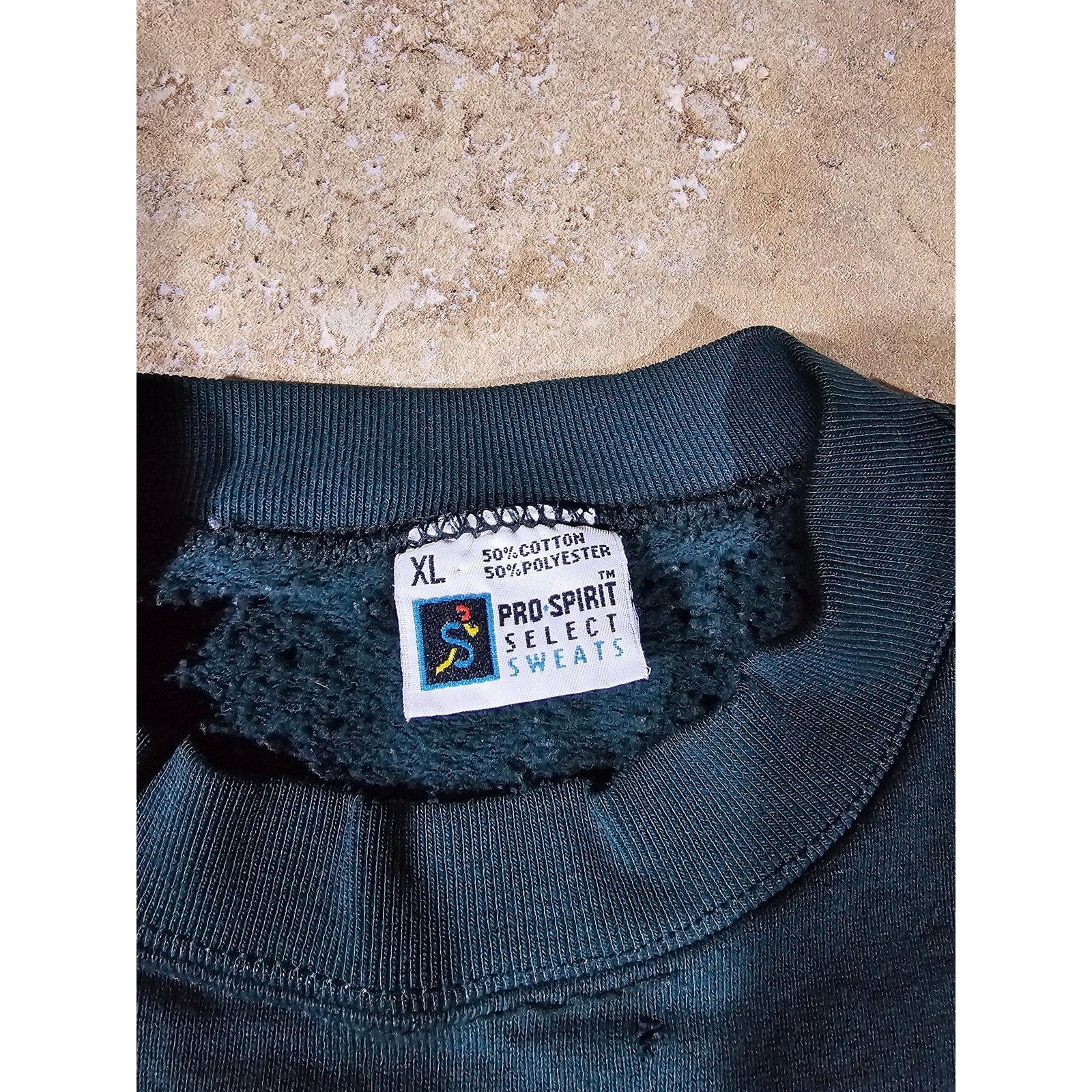 Other Pro Spirit Blank Plain 50/50 Green Sweatshirt Sz XL 90s Size US XL / EU 56 / 4 - 3 Thumbnail