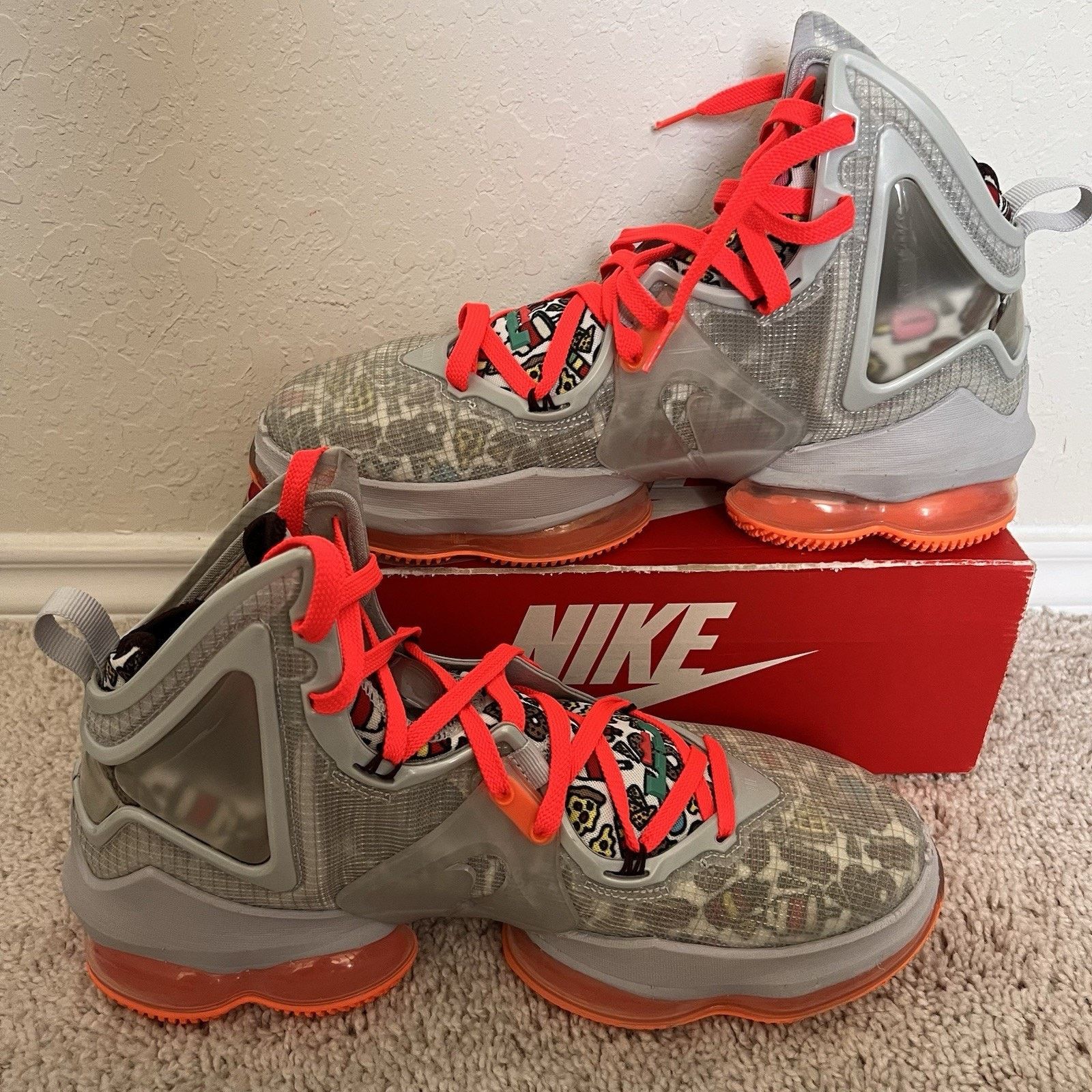 Nike Nike Lebron XIX 19 Fast Food Grey Fog Roma Green Size 12 New Size US 12 / EU 45 - 2 Thumbnail