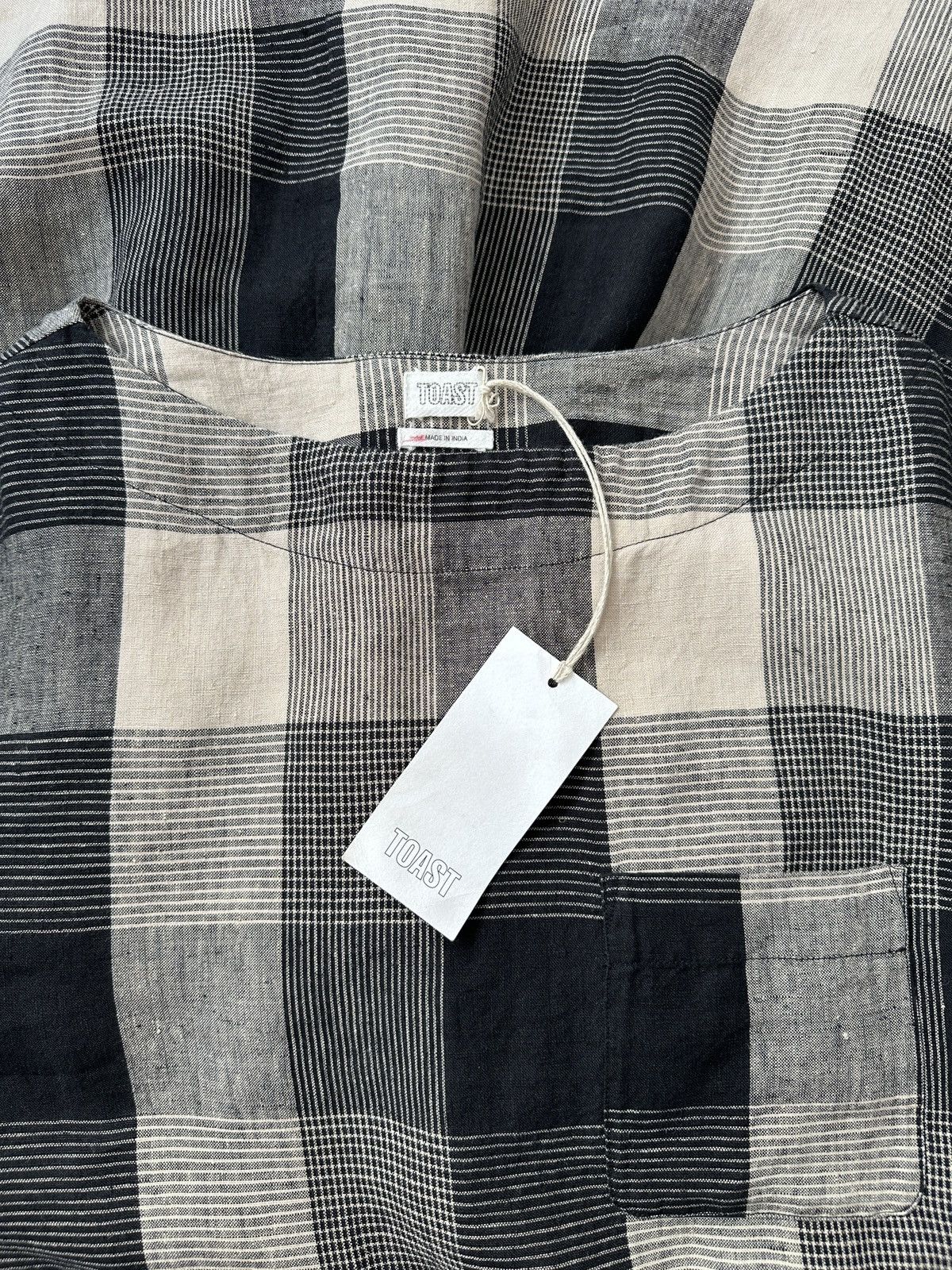 Other NWT TOAST Landscape Check Linen Dress Pockets Loose Fit Size S / US 4 / IT 40 - 8 Thumbnail