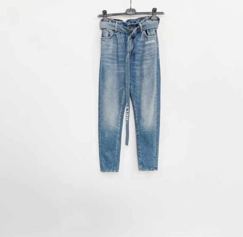 Off-White Off-White Light Blue Denim Casual Pants 0089 Size US 27 - 1 Thumbnail