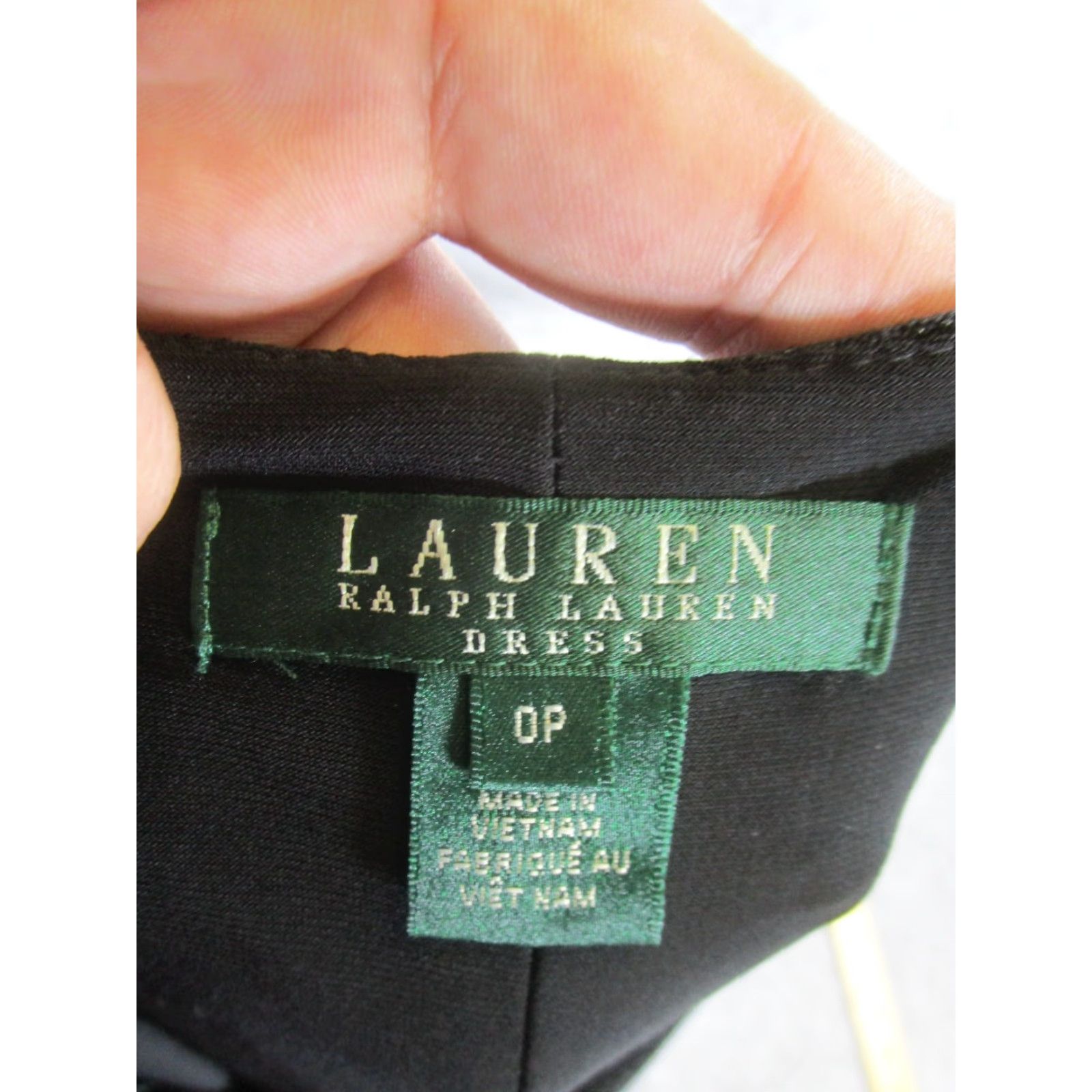 Ralph Lauren Lauren Ralph Lauren Dress Womens 0P Petites Black Bodycon Sleeveless Stretch Size XS / US 0-2 / IT 36-38 - 7 Thumbnail