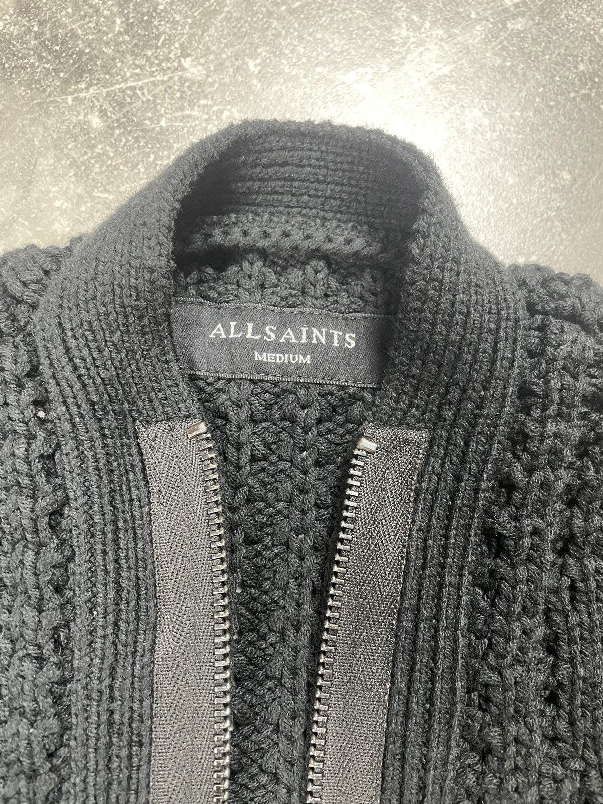 Allsaints 🖤 AllSaints Opium Avant Garde Wool Knitted Cardigan Sweater Size US M / EU 48-50 / 2 - 9 Thumbnail