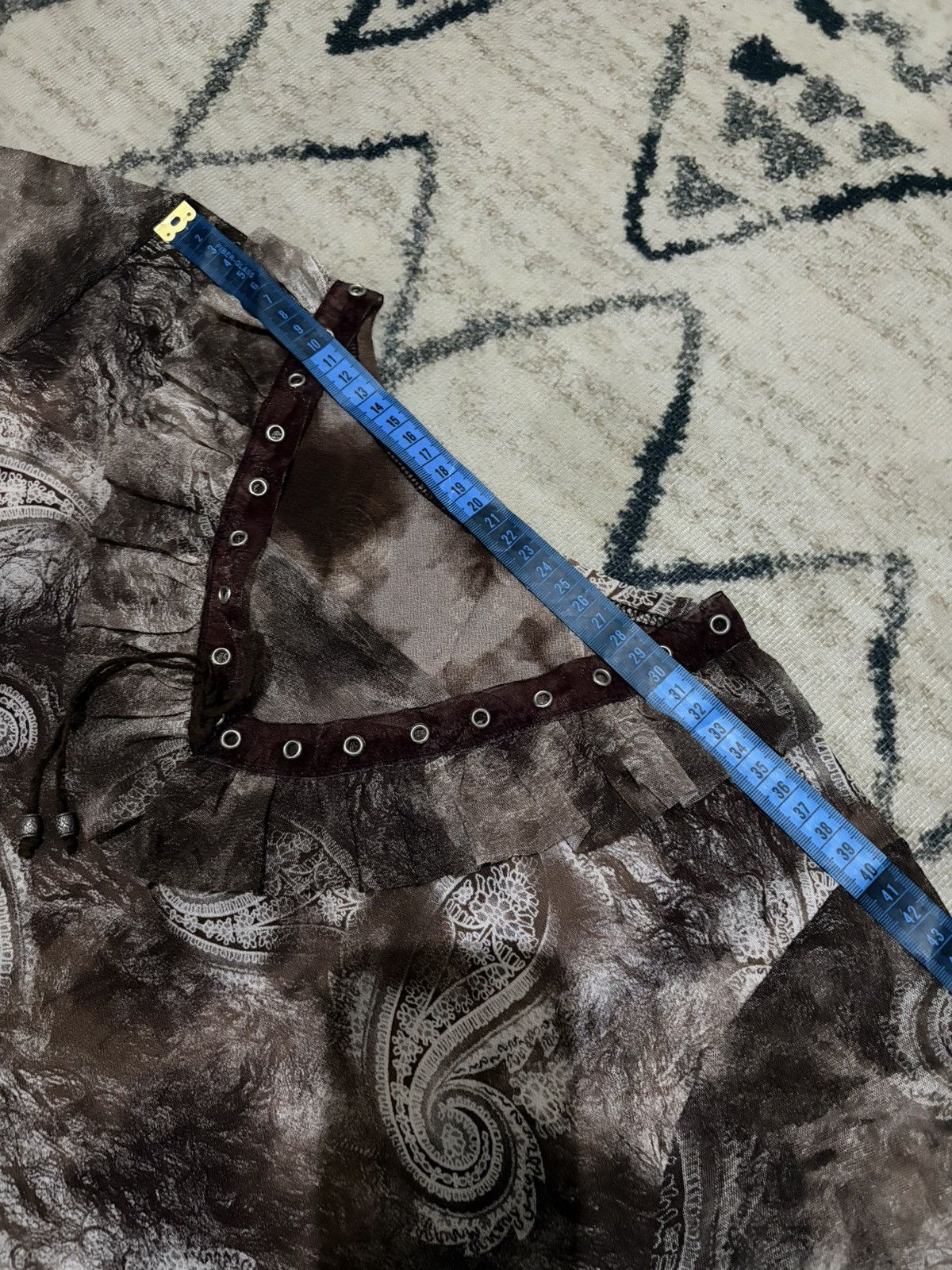 Le Grande Bleu (L.G.B.) Unknown - Japanese Y2K Women Mesh Tops Size M / US 6-8 / IT 42-44 - 9 Thumbnail