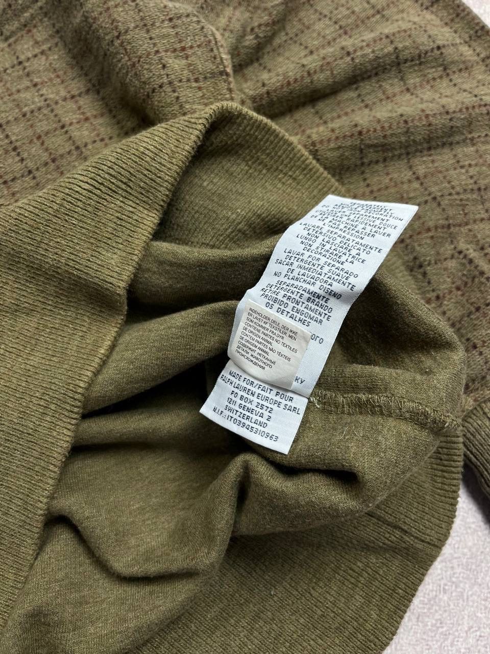 Vintage Vintage Polo Ralph Lauren Checkered Zip Sweater M Size US M / EU 48-50 / 2 - 7 Thumbnail