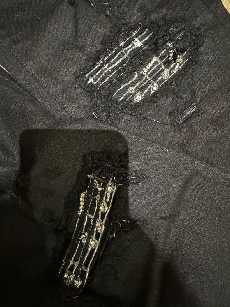 Amiri Amiri 19ss note rhinestone jeans 2501-Nextarrow Size US 30 / EU 46 - 3 Thumbnail