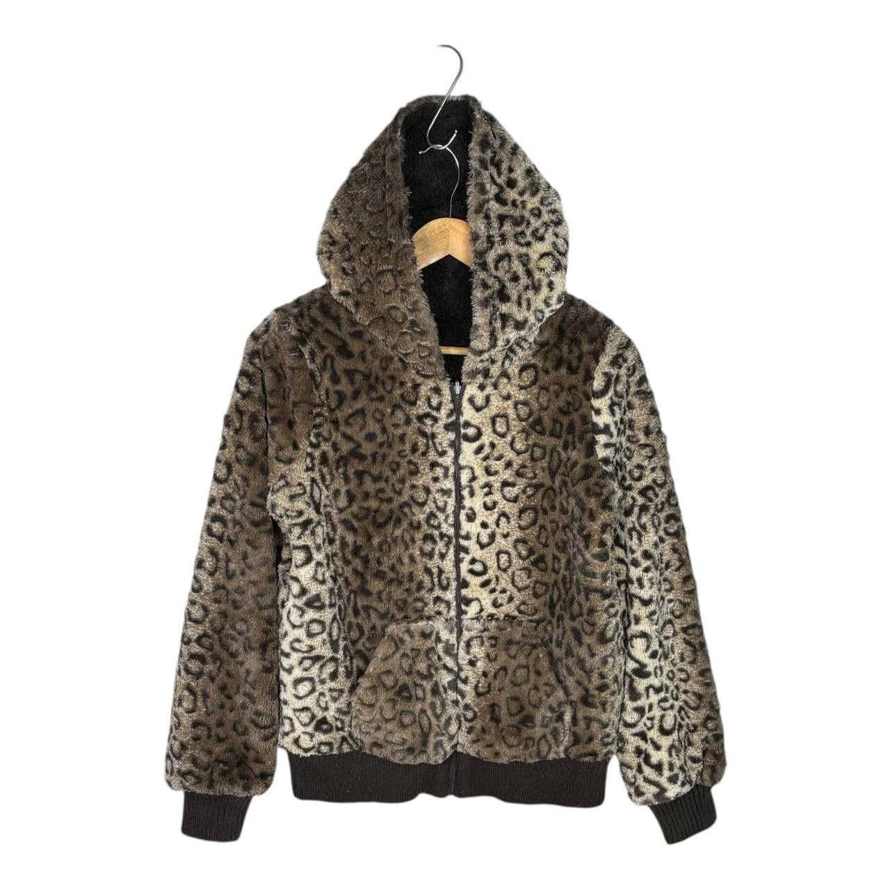 Beauty Beast Vintage Reversible Leopard Faux Fur Fleece Jacket Hoodie Size US M / EU 48-50 / 2 - 1 Thumbnail