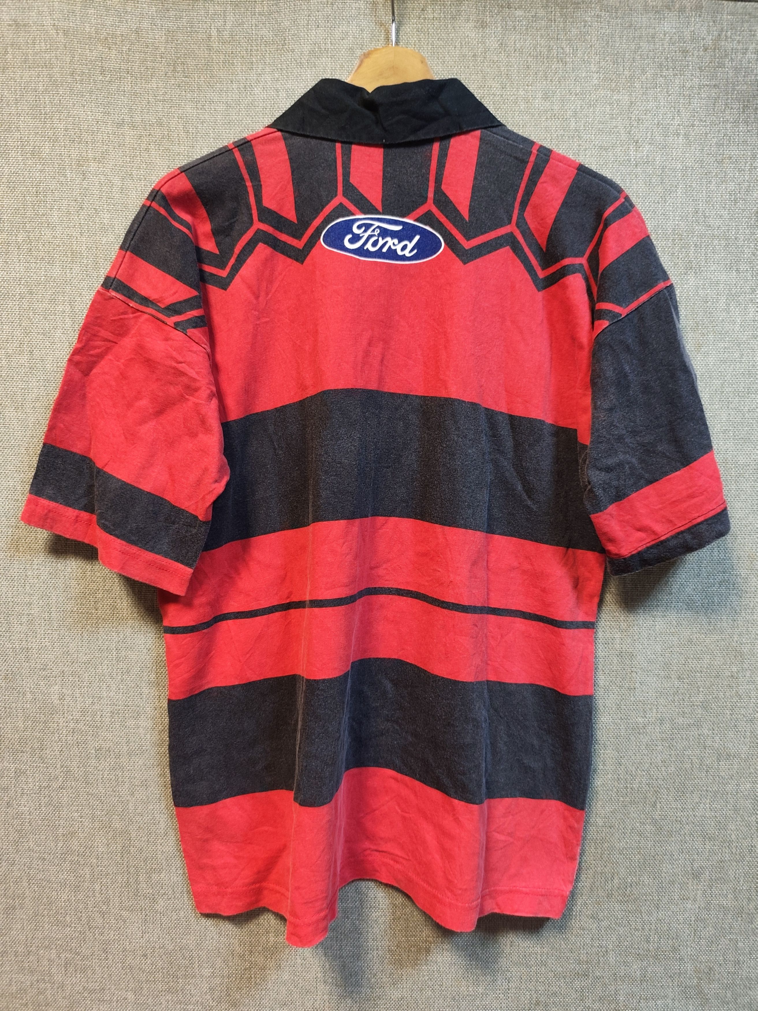 Canterbury of New Zealand Vintage 90s Canterbury Crusader Rugby Temek Polo Shirt Size US L / EU 52-54 / 3 - 2 Thumbnail