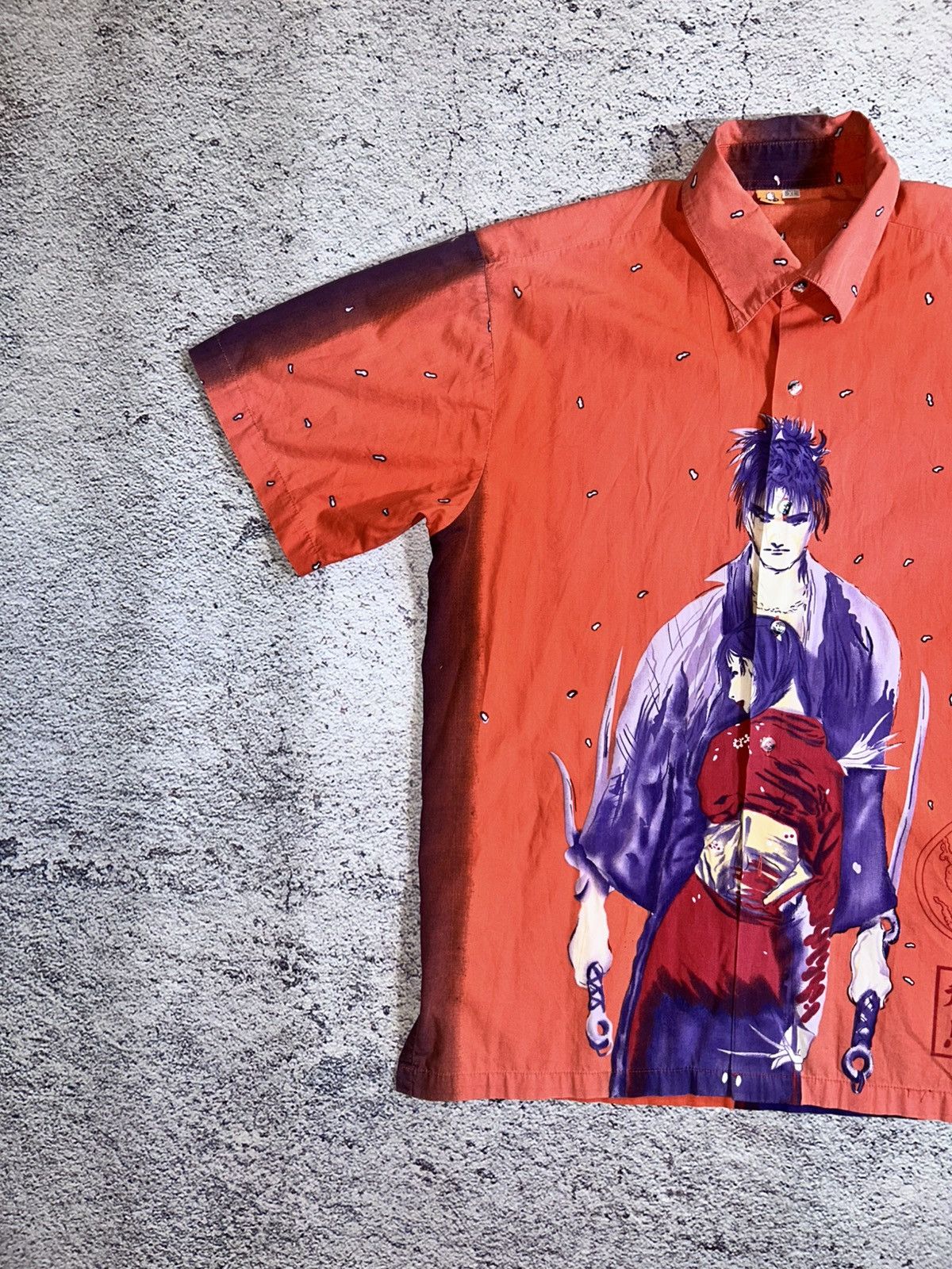 Vintage Vintage Y2K 2000s Japanese Samurai Graphic Button Up Shirt Size US XL / EU 56 / 4 - 3 Thumbnail
