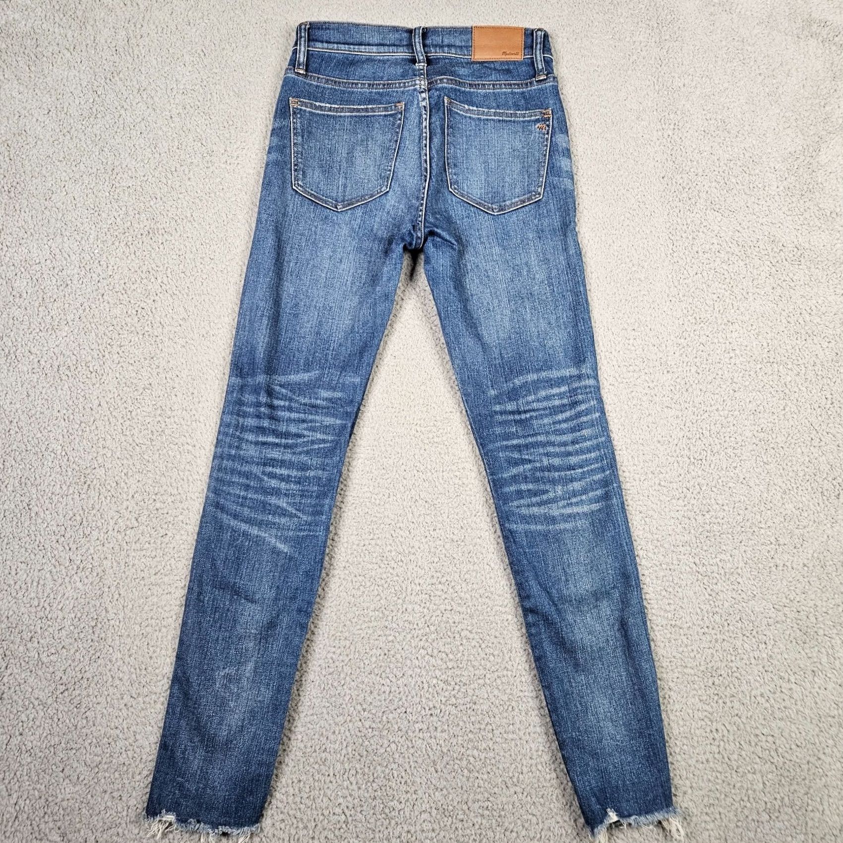 Madewell Madewell Jeans Womens 25 Blue Women High Riser Skinny distressed Raw Hem Size Size 42" / US 20 - 2 Thumbnail
