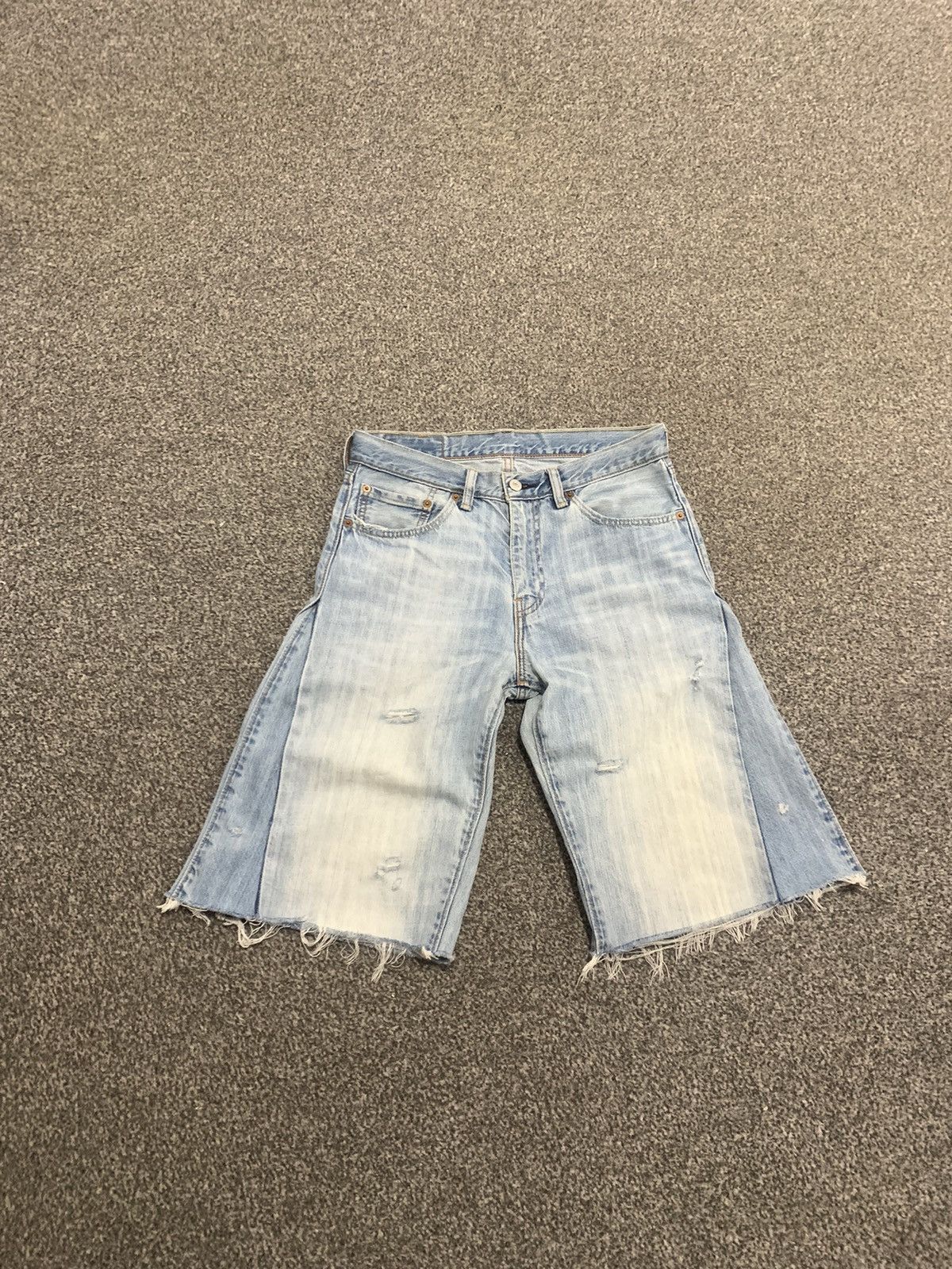 Levi's Vintage Clothing Y2K Wide Leg Levis Jorts Japanese Style Size US 31 - 2 Thumbnail