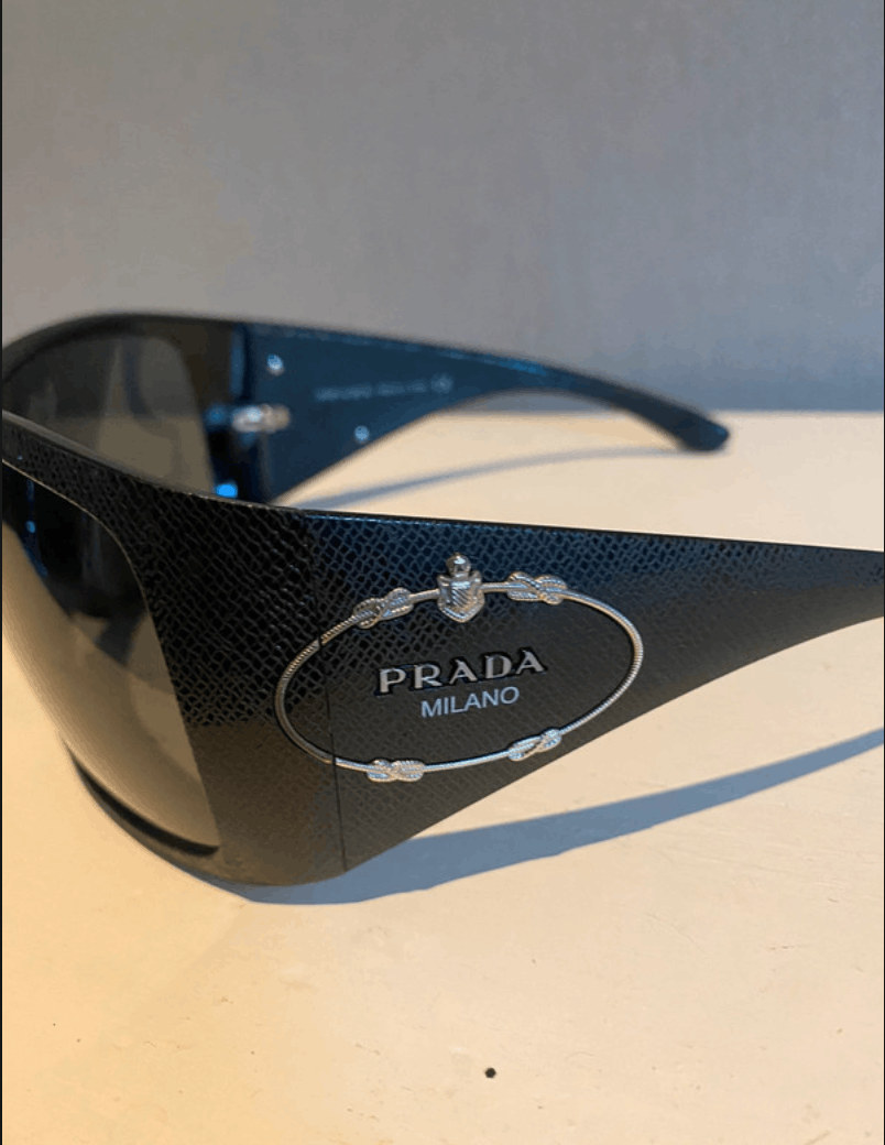 Prada PRADA Sunglasses Flame 2004 Star Mask Fire Chrome Silver Size ONE SIZE - 3 Thumbnail