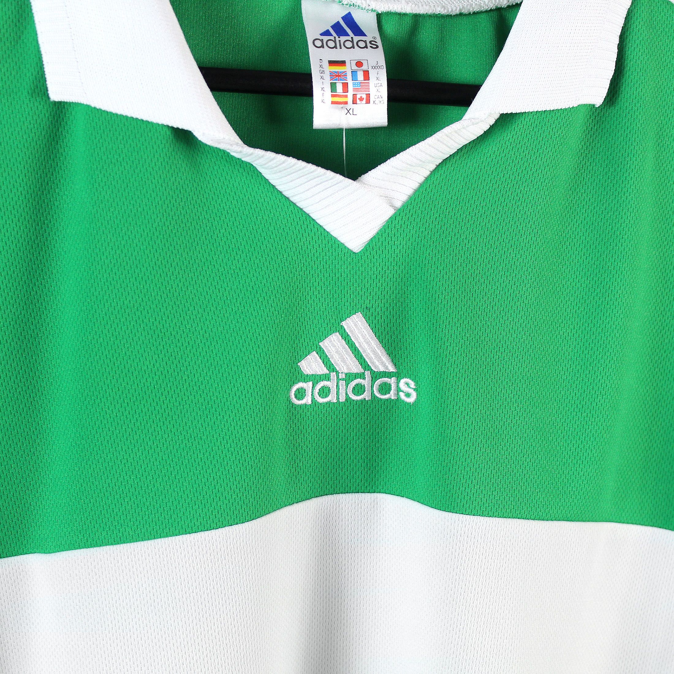 Adidas NOS 90s vintage adidas EQT Equipment Stripe t-shirt jersey Size US XL / EU 56 / 4 - 2 Thumbnail