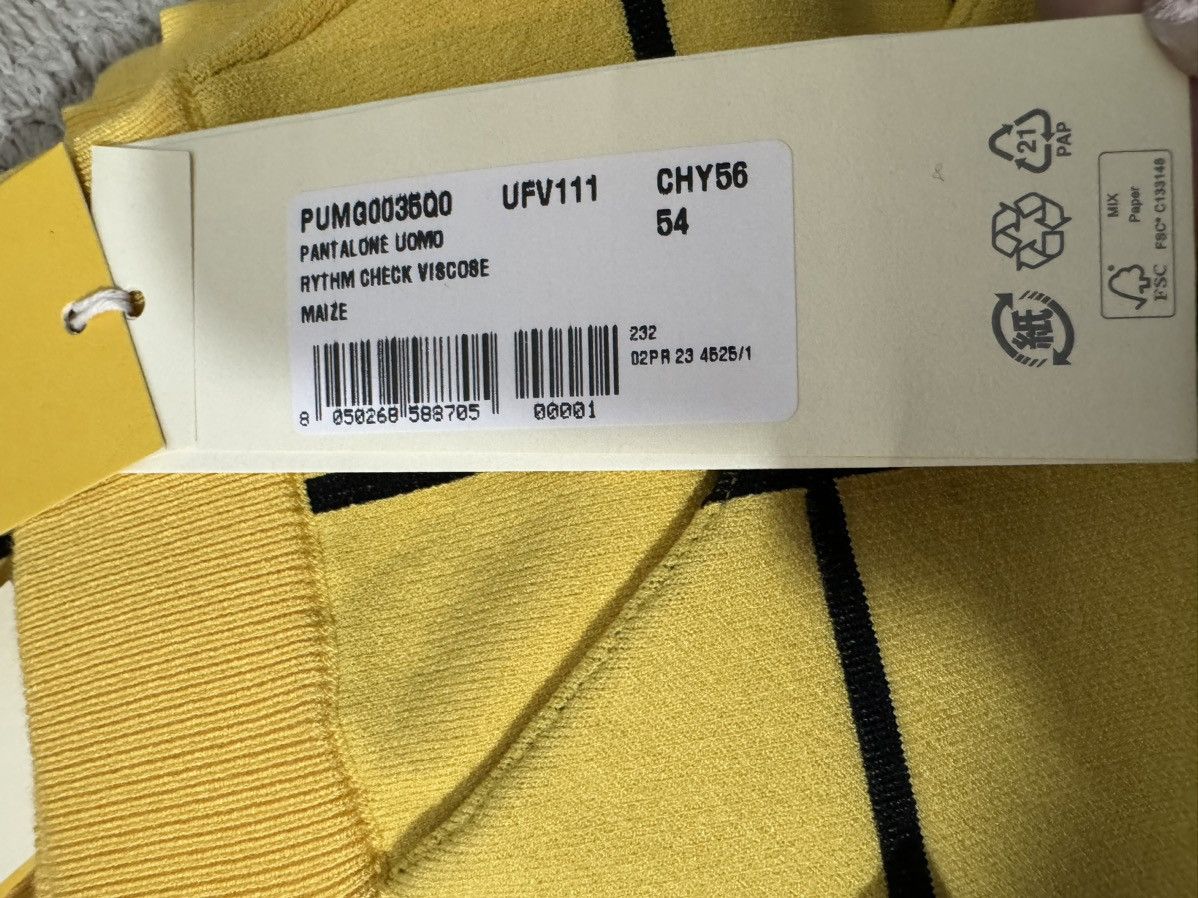 Marni Marni Yellow Grid Pants NWT Size 58 (42 US) FW Runway Size US 38 / EU 54 - 12 Thumbnail