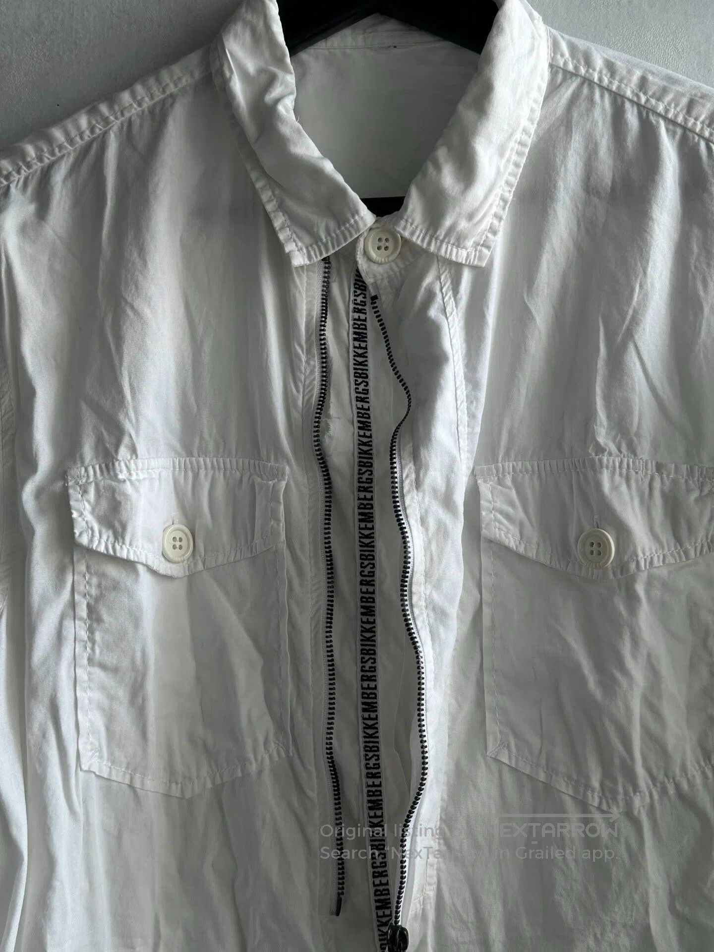 Dirk Bikkembergs Dirk bikkembergs 09ss Zippered White Shirt| Size US S / EU 44-46 / 1 - 4 Thumbnail