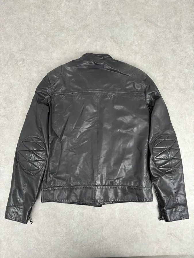 Prada AW2009 Prada Black Padded Leather Biker Jacket Size US M / EU 48-50 / 2 - 6 Thumbnail