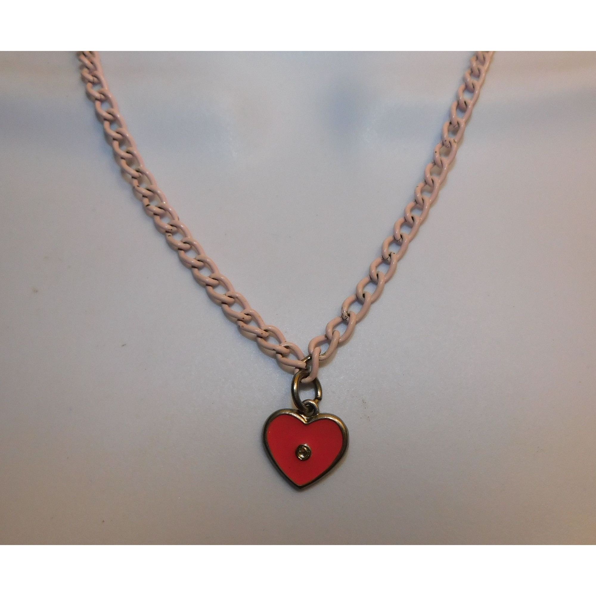 Other Casual Coquette Pink Heart Pendant Necklace Size ONE SIZE - 1 Thumbnail