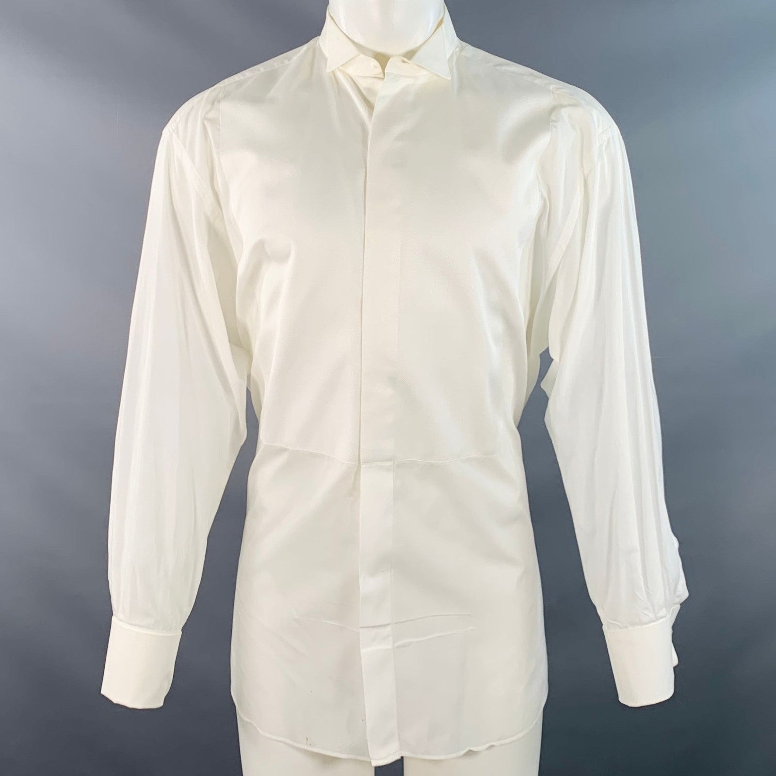 Ermenegildo Zegna ERMENEGILDO ZEGNA Wingtip French Cuff Tuxedo Long Sleeve Size 42R - 1 Thumbnail