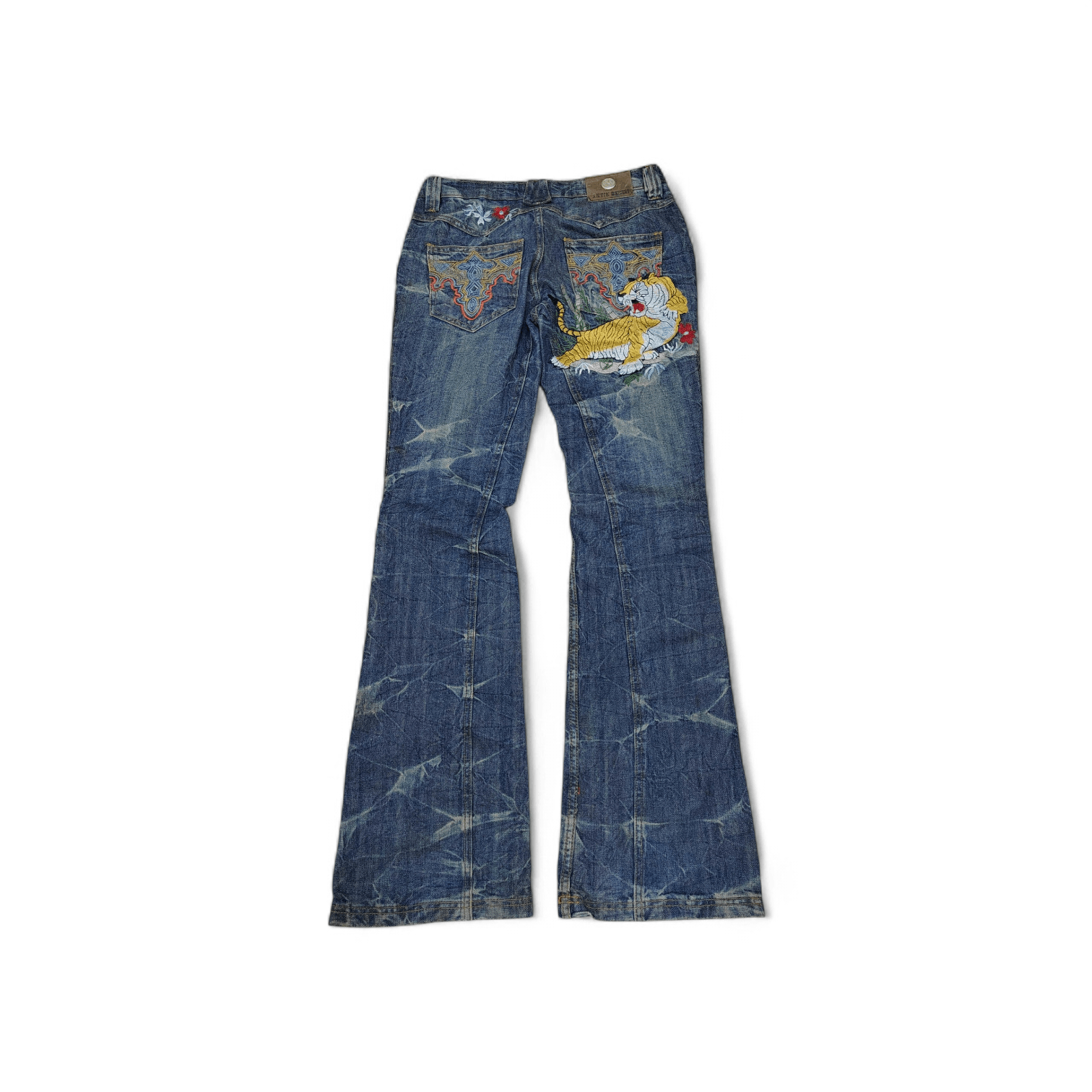 Antik Denim Vintage Y2K Antik Denim Embroidered Tiger & Dragon Flare Size US 30 / EU 46 - 7 Thumbnail