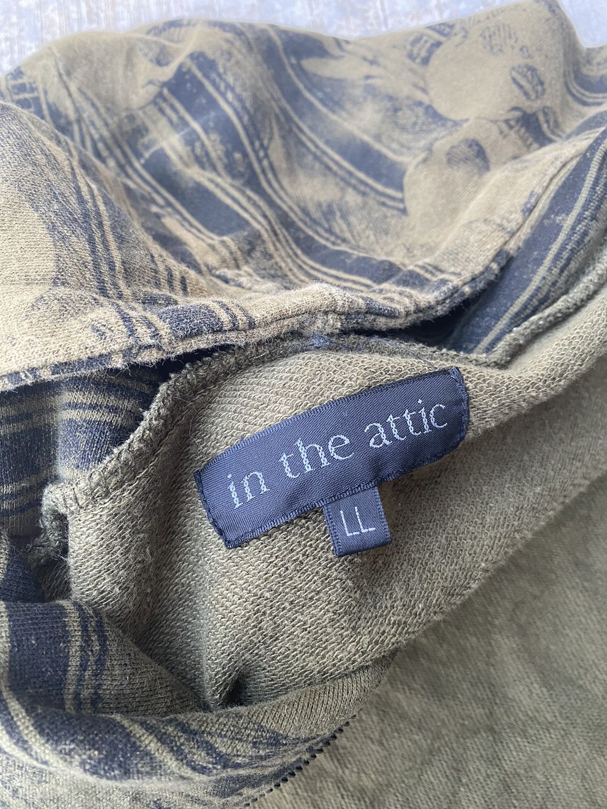 In The Attic × Japanese Brand AW In the attic Fullprint Skull Punk Style Hoodie Size L / US 10 / IT 46 - 7 Thumbnail