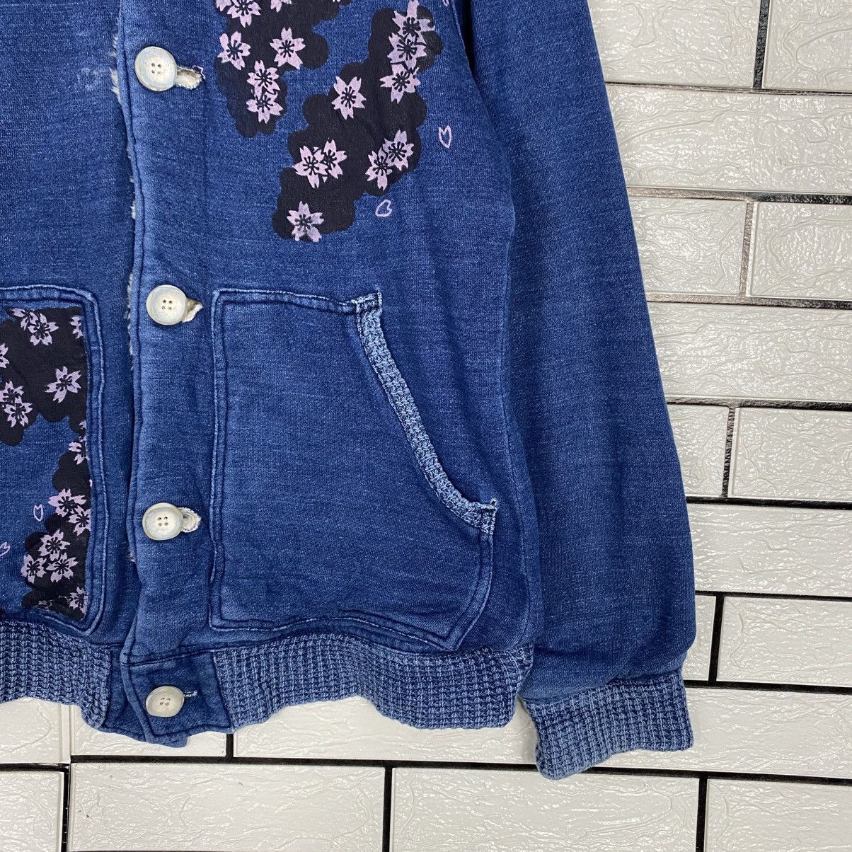 Blue Blue Japan 📌Vintage Zipper Sweater Blanket Denim Blue Trick Size US M / EU 48-50 / 2 - 6 Thumbnail