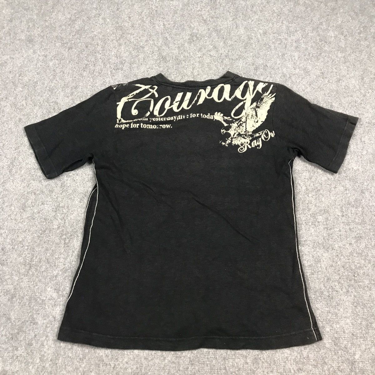 If Six Was Nine × Japanese Brand JAPANERS STYLE RAGOUT BLACK FADED TSHIRT Size US M / EU 48-50 / 2 - 6 Thumbnail