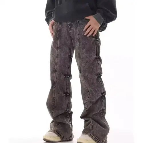 Japanese Brand × Vintage Distressed Wide Leg Pants American Style Size US 32 / EU 48 - 1 Thumbnail