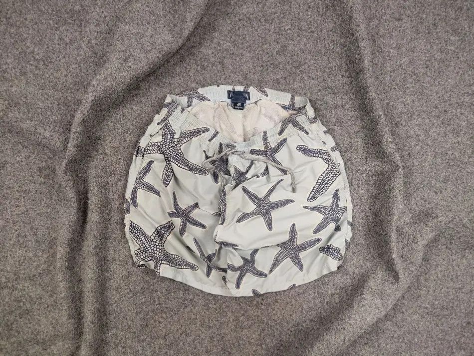 Vilebrequin Vilebrequin Design Casual printed Blue sea ​​pattern Shorts Size US 36 / EU 52 - 1 Thumbnail