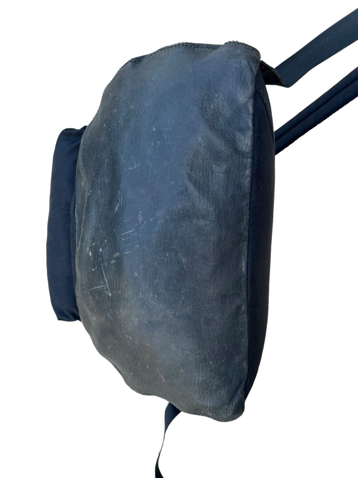 Leather Vintage Lounge Lizard Patina Leather Nylon Backpack Bag Size ONE SIZE - 15 Thumbnail
