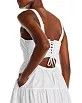 A.L.C. A.L.C. White Tiered Midi Dress With Lace-Up Back & Adjustabl Size M / US 6-8 / IT 42-44 - 2 Thumbnail