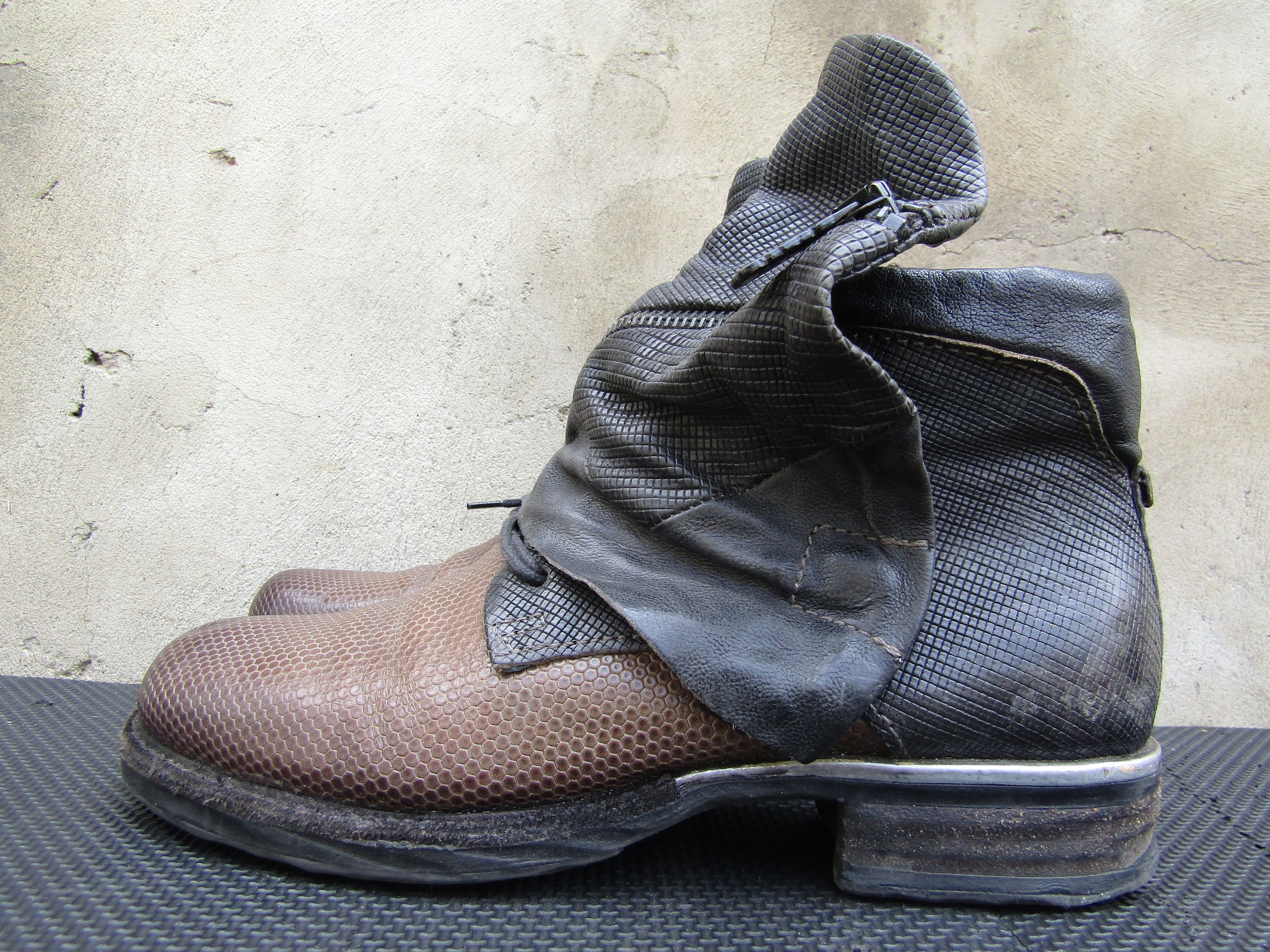 A.S.98 A.S.98 Airstep Buckle Leather Zip Biker brown Leather Size US 9.5 / IT 39.5 - 7 Thumbnail