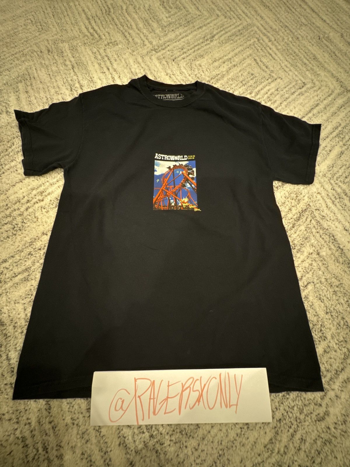 Travis Scott Travis Scott astroworld tour rollercoaster tee Size US M / EU 48-50 / 2 - 1 Thumbnail