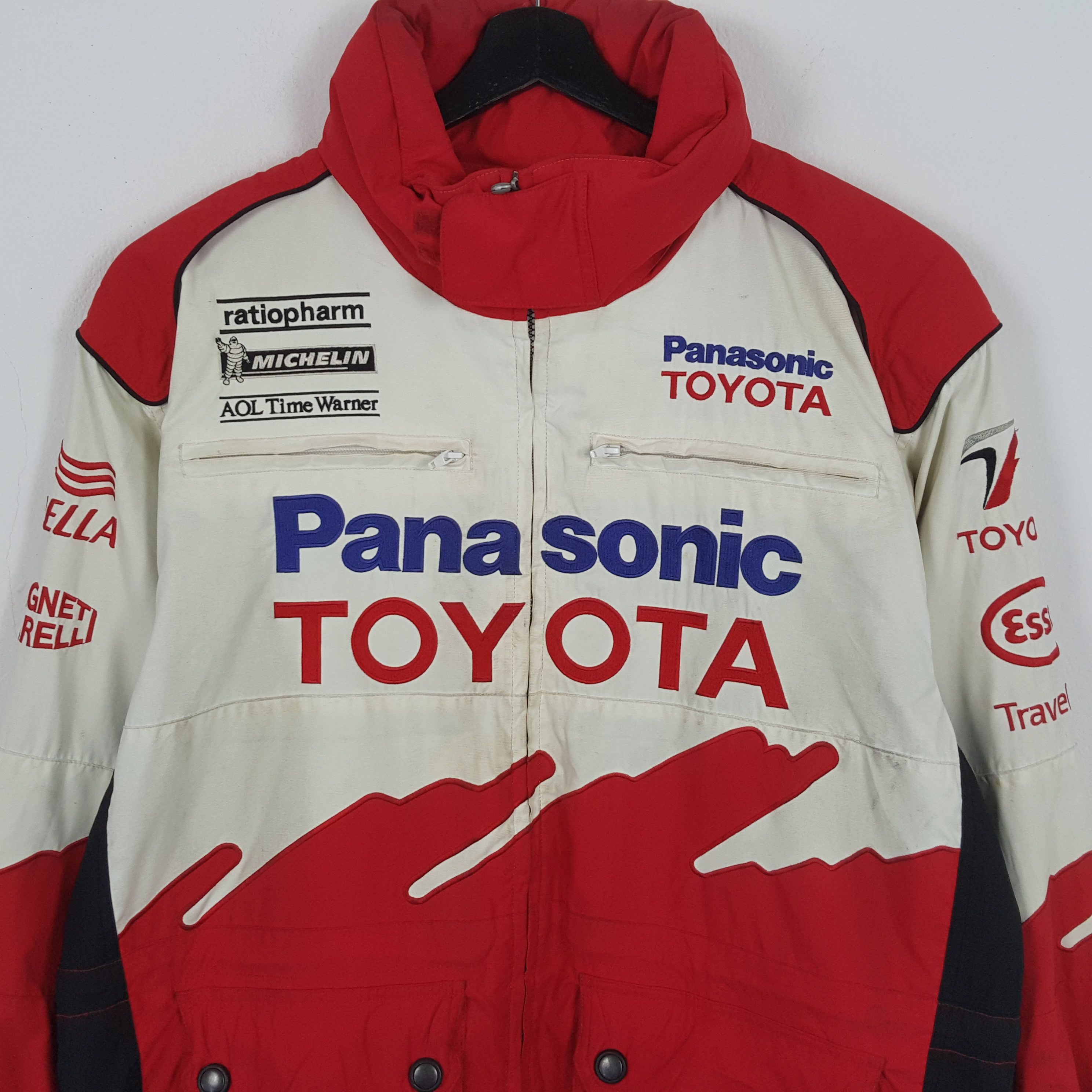 Japanese Brand × Vintage PANASONIC TOYOTA Japanese Motorsports Racing Jacket Style Size US XL / EU 56 / 4 - 4 Thumbnail
