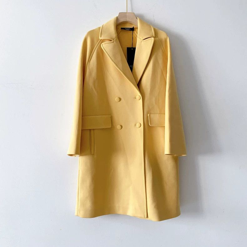 Max Mara Max Mara Yellow Coat Jacket Size XS / US 0-2 / IT 36-38 - 1 Thumbnail