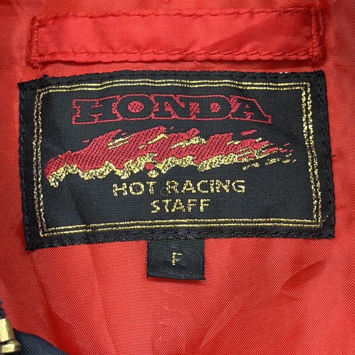 Honda × Vintage VINTAGE 80s HONDA HOT RACING STAFF BOMBER JACKET Size US L / EU 52-54 / 3 - 17 Thumbnail