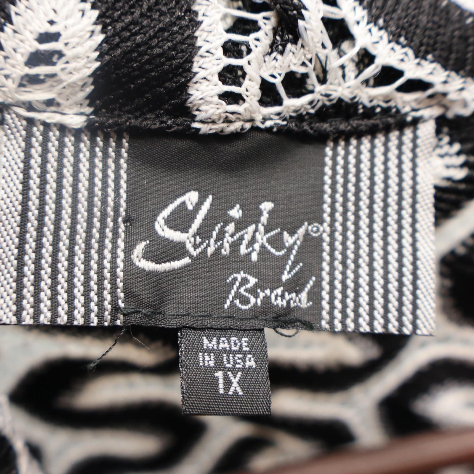 Other Slinky Brand Womens Top Jacket 3/4 Sleeve 1X Crochet Black Size XL / US 12-14 / IT 48-50 - 5 Thumbnail