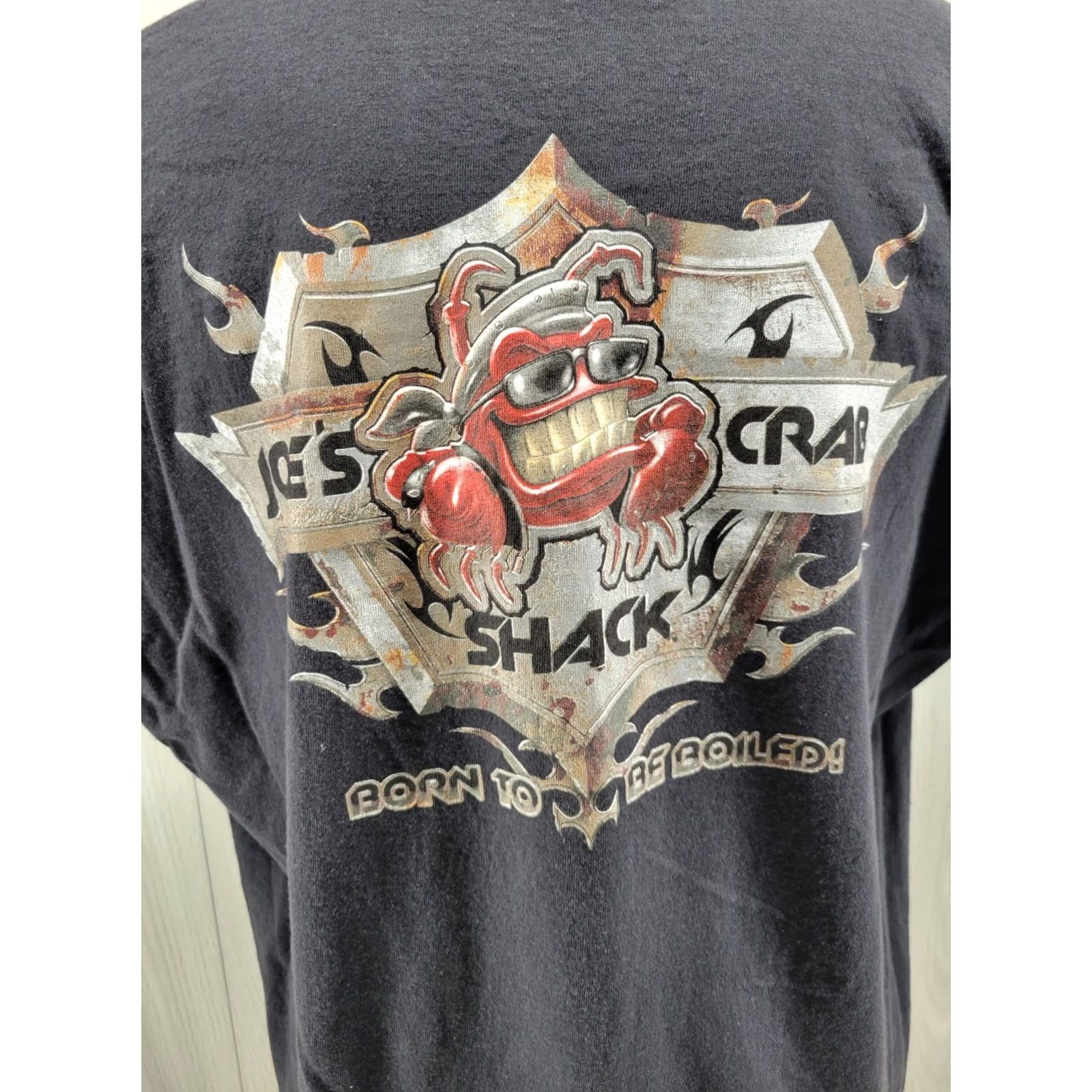 Logo 7 VINTAGE Joes Stuff Shirt Black Mens Logo Short Sleeve Crab Shack Size XL Size US XL / EU 56 / 4 - 7 Thumbnail