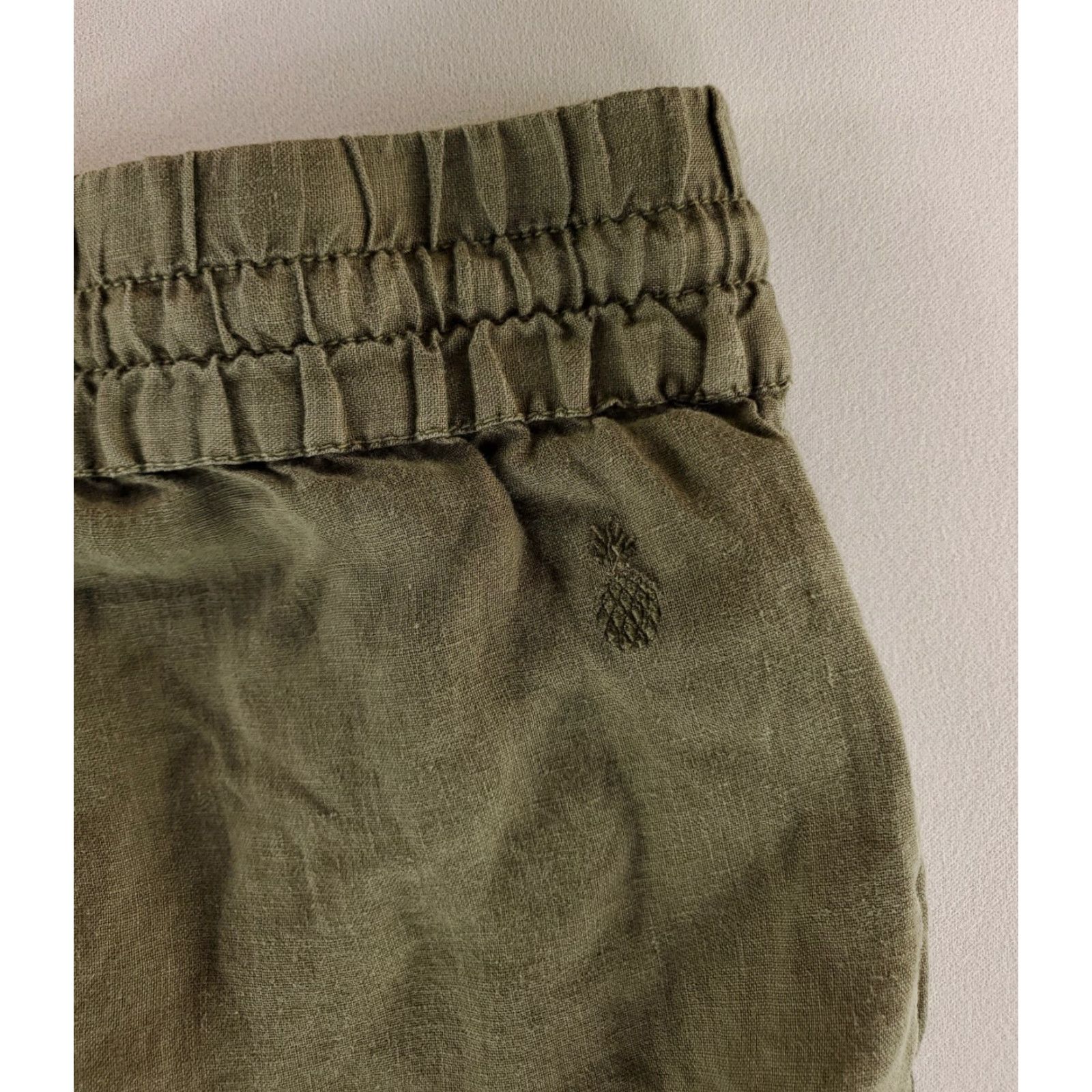 Tommy Bahama Tommy Bahama Pants Chino Linen High-Rise Green Drawstring Womens L Size 36" / US 14 / IT 50 - 4 Thumbnail