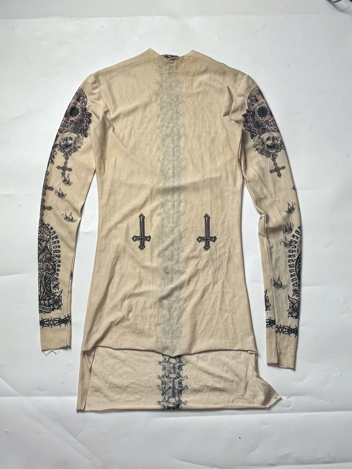 If Six Was Nine × Japanese Brand × Le Grande Bleu (L.G.B.) Mesh Dress Skulls Japanese Style Ifsix Lgb Size S / US 4 / IT 40 - 2 Thumbnail