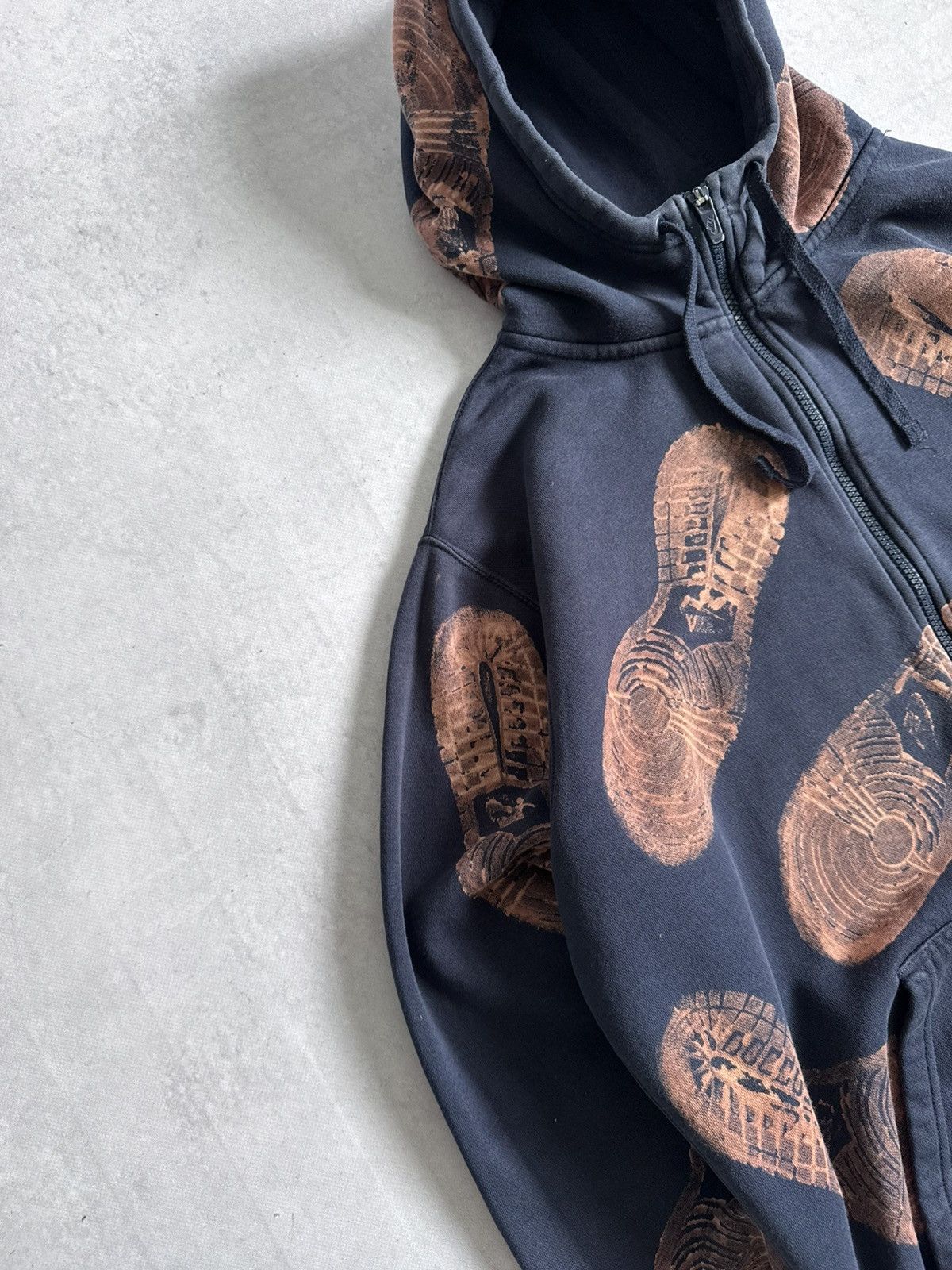 Nike Vintage Nike Dunk Step Custom Print Y2K Oversized Zip Hoodie Size US XL / EU 56 / 4 - 3 Thumbnail