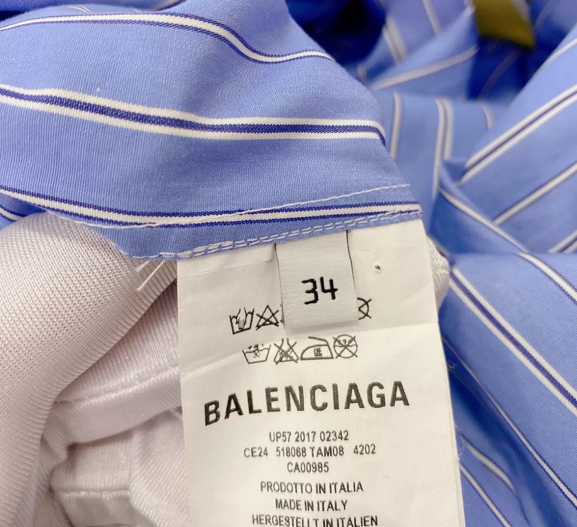 Balenciaga BALENCIAGA long vertical stripe shirt2412-Nextarrow Size US S / EU 44-46 / 1 - 8 Thumbnail