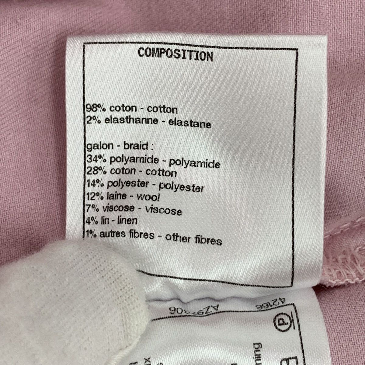 Chanel Chanel Pink Side Woven Tie Straight-leg Denim Pants K26WX Size 25" / US 0 / IT 36 - 9 Thumbnail
