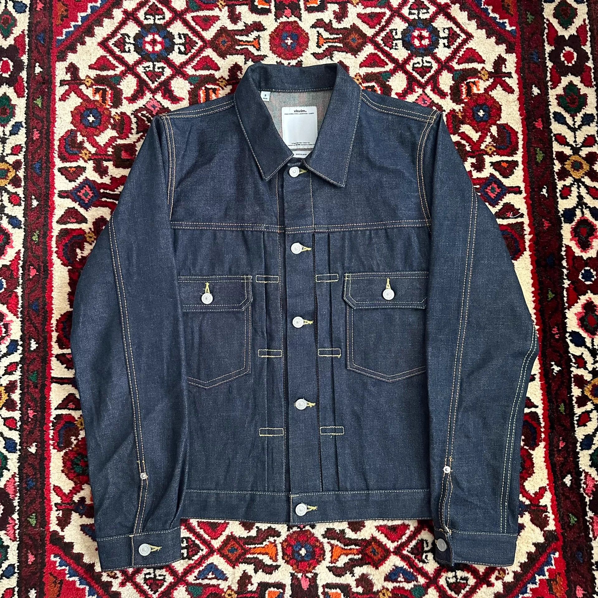 Visvim visvim 17ss 101 jkt raw denim jacket size 3 new Size US L / EU 52-54 / 3 - 1 Thumbnail