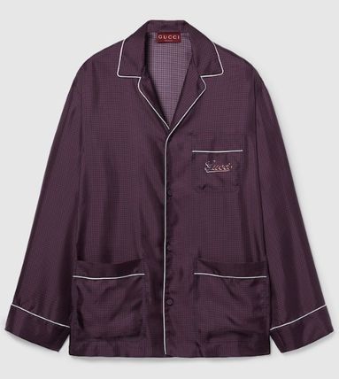 Gucci o1loc1c1125 817080 Printed Panama Silk Shirt in Multicolor Size US M / EU 48-50 / 2 - 1 Thumbnail