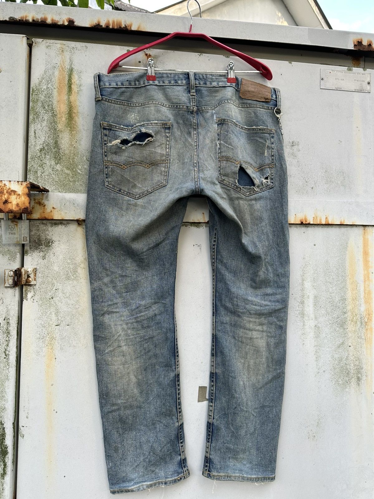 Vintage 👹Vintage THRASHED American Eagle Collections Straight Cut Size US 36 / EU 52 - 9 Thumbnail
