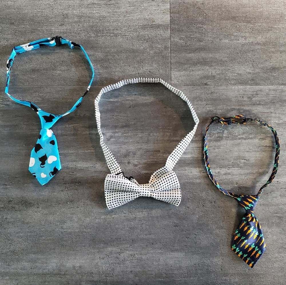 Designer Colorful Dog Neck Tie 3PK Bundle Size ONE SIZE - 3 Thumbnail