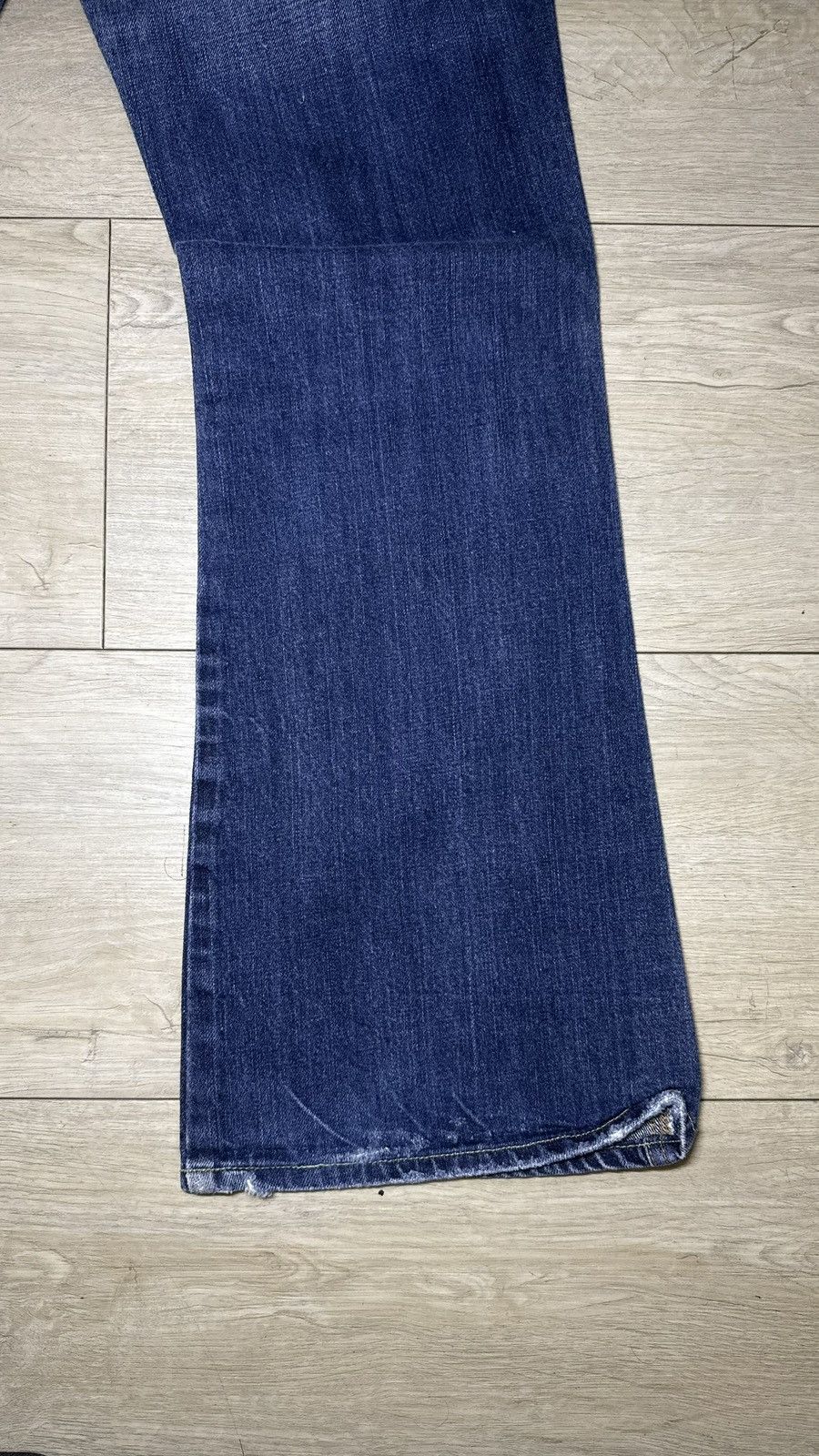 7 For All Mankind Y2K 2000s Women’s 7 For All Mankind Embroidered Flared Jeans Size 31" - 4 Thumbnail