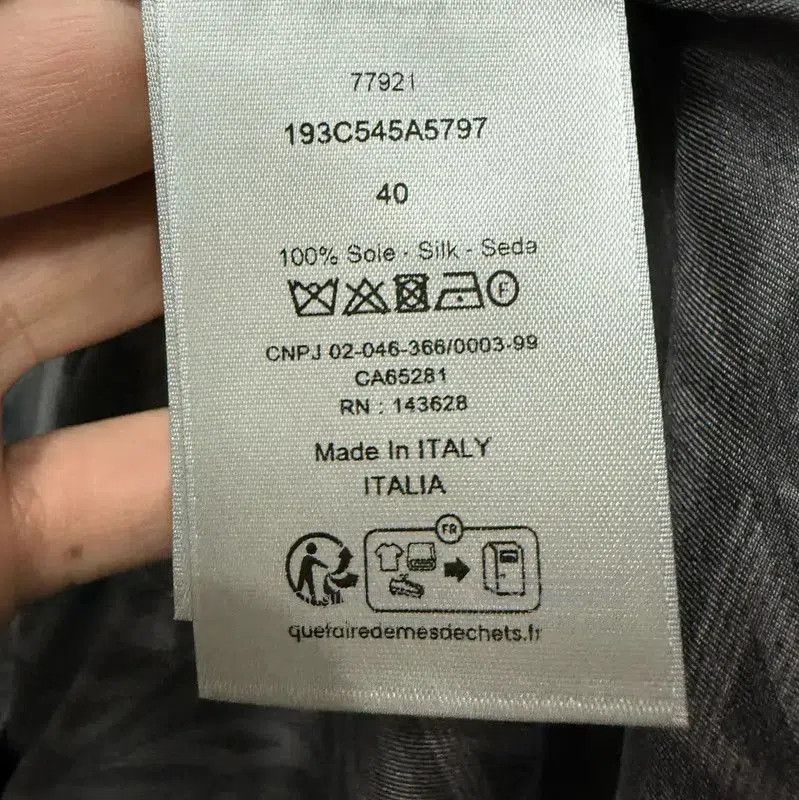 Dior Dior Gray Silk Short Sleeve Shirt . Size US M / EU 48-50 / 2 - 7 Thumbnail