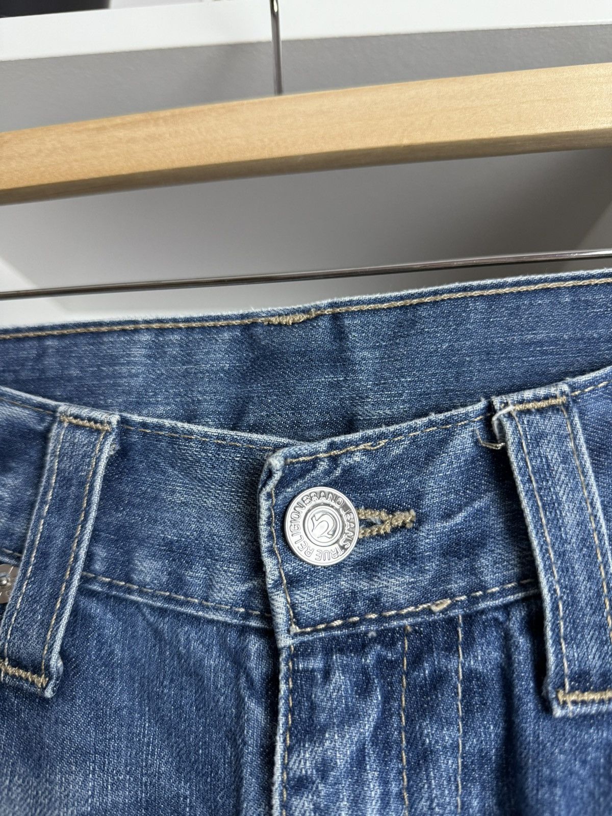 True Religion × Vintage VIntage y2k True Religion bobby super T baggy denim pants 36 Size US 36 / EU 52 - 9 Thumbnail