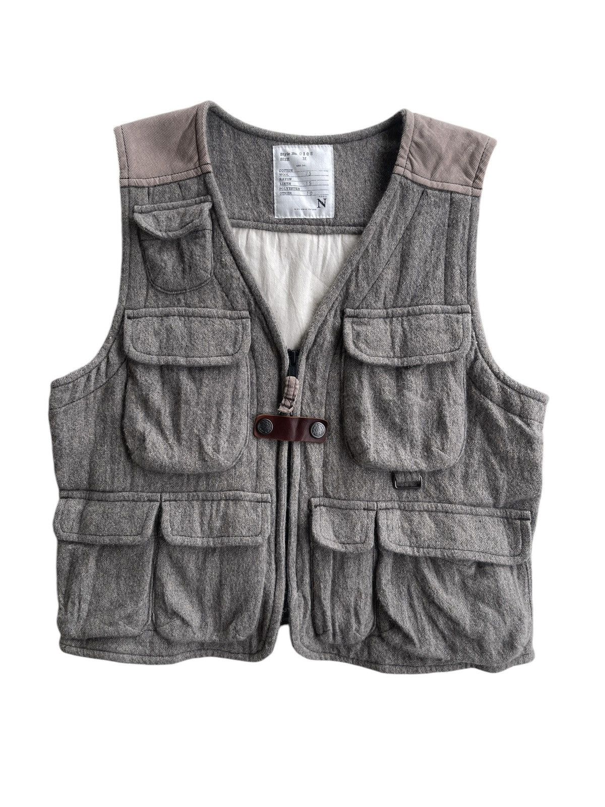 Japanese Brand RNA Inc. Wool Multipocket Tactical Vest Size US S / EU 44-46 / 1 - 1 Thumbnail