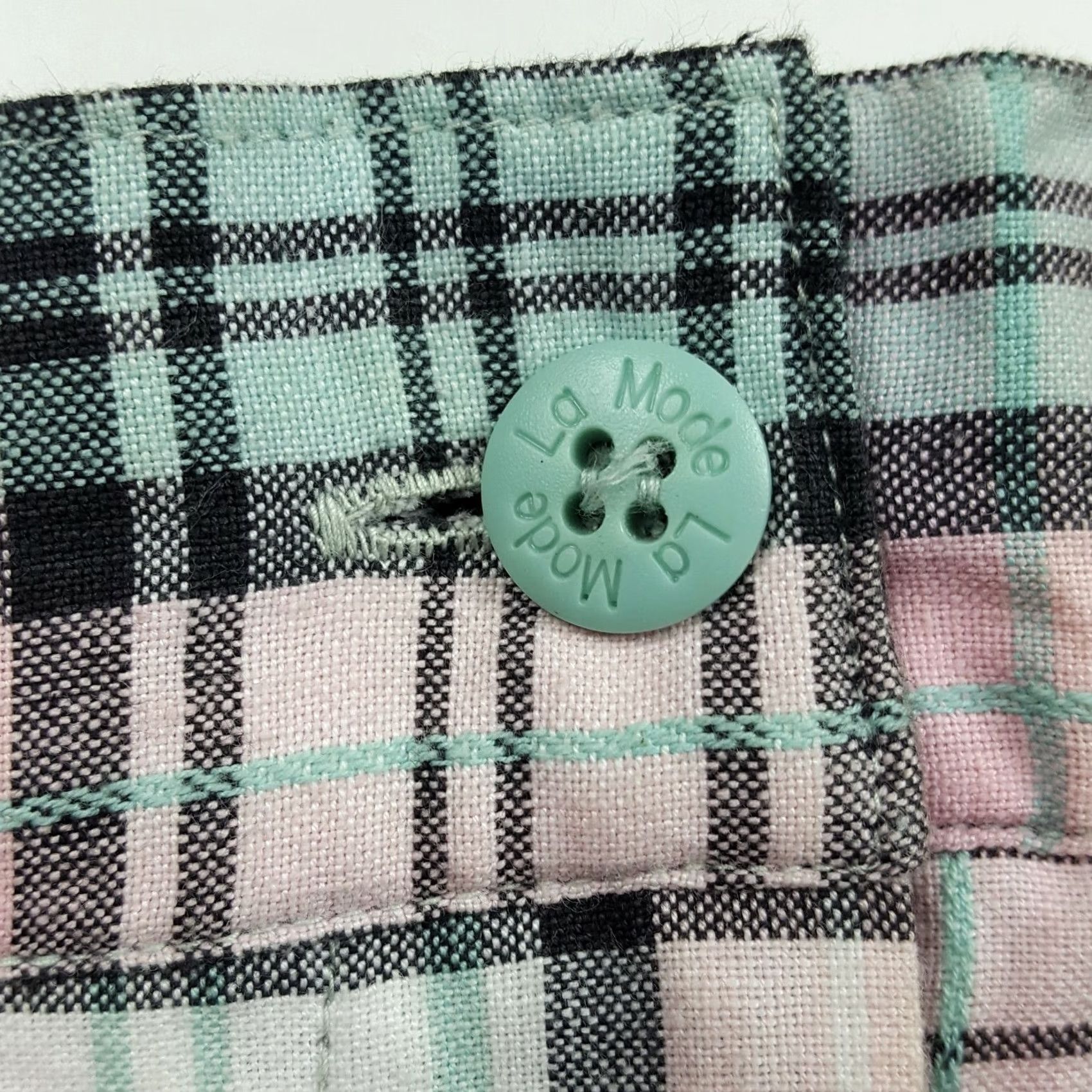 Vintage VINTAGE LA Mode Plaid Womens Size 4 High Waist Outdoor Chino Shorts NOS Size 42" / US 20 - 3 Thumbnail
